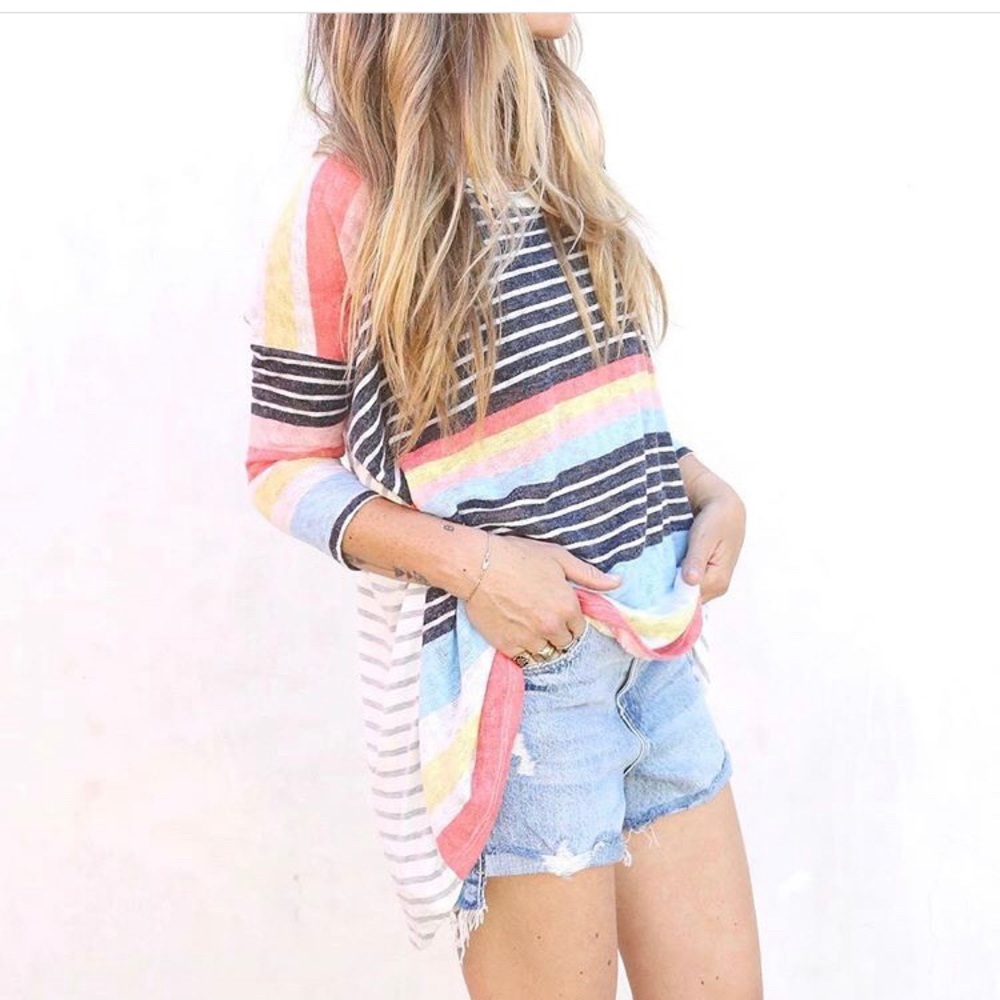 ASCOT & HART Morgan stripe top